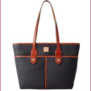 Dooney & Bourke Pebble Grain Double Pocket Tote - Black
